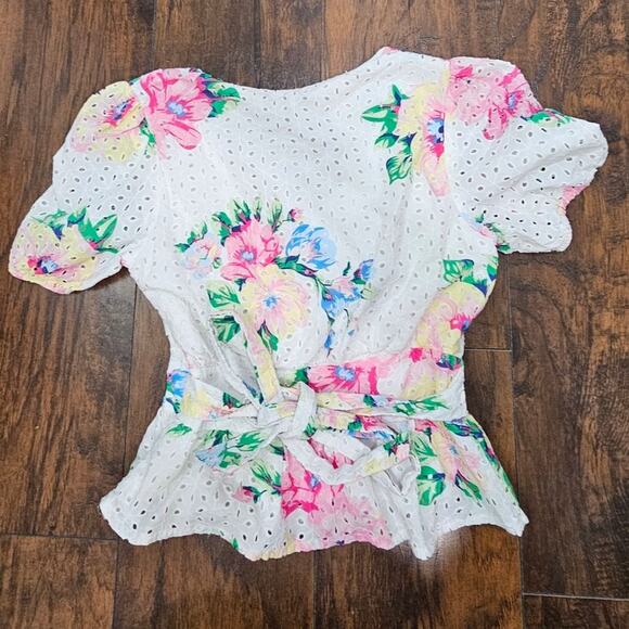 SLATE & WILLOW top Size Small Floral Spring - Picture 4 of 4